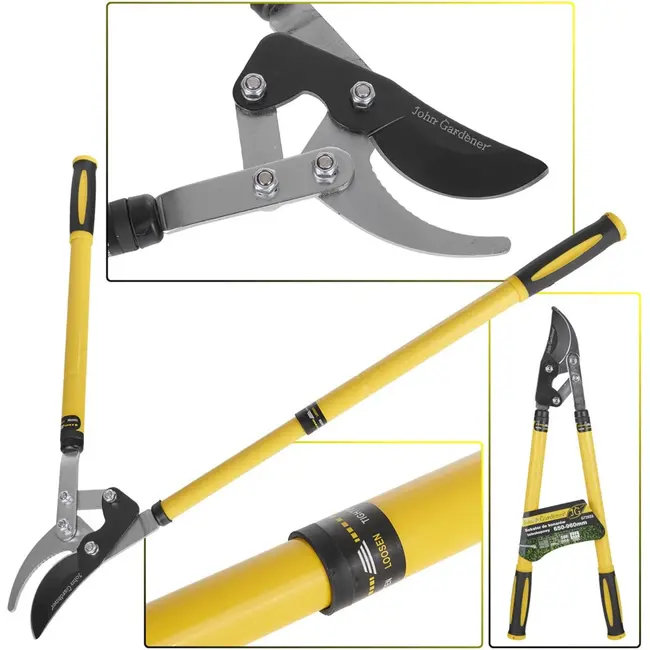 GEKO Telescopische takkenschaar - HCS staal - Teflon coating - 650-960 mm - Ergonomische grip