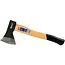 GEKO Bijl met houten handvat - antislip grip - gehard koolstofstaal - 600g