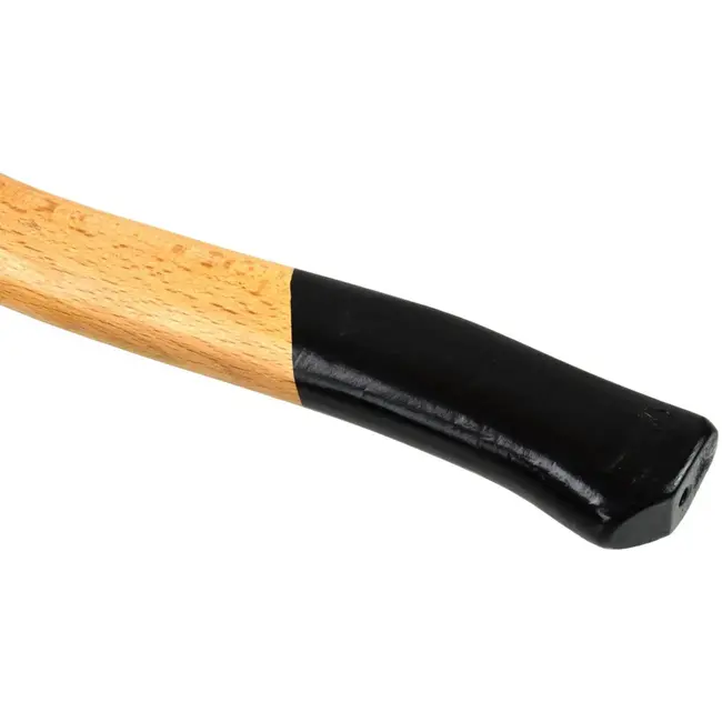 GEKO Bijl met houten handvat - antislip grip - gehard koolstofstaal - 600g