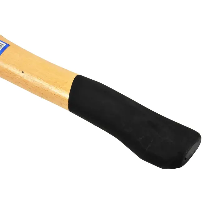 GEKO Bijl met houten handvat - antislip grip - hoogwaardig koolstofstaal - 800g - 38 cm