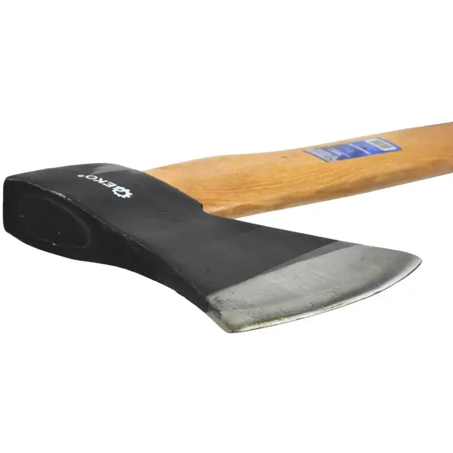 GEKO Bijl - Houten Handvat - Antislip Grip - Hoogwaardig Koolstofstaal - 1600g