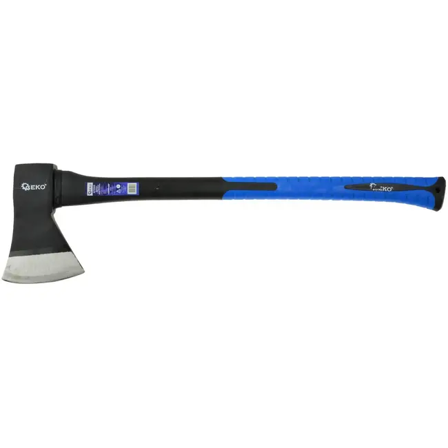 GEKO Bijl - Antislip TPR-handvat - Hoogwaardig koolstofstaal - Flexibele snede - 1250g