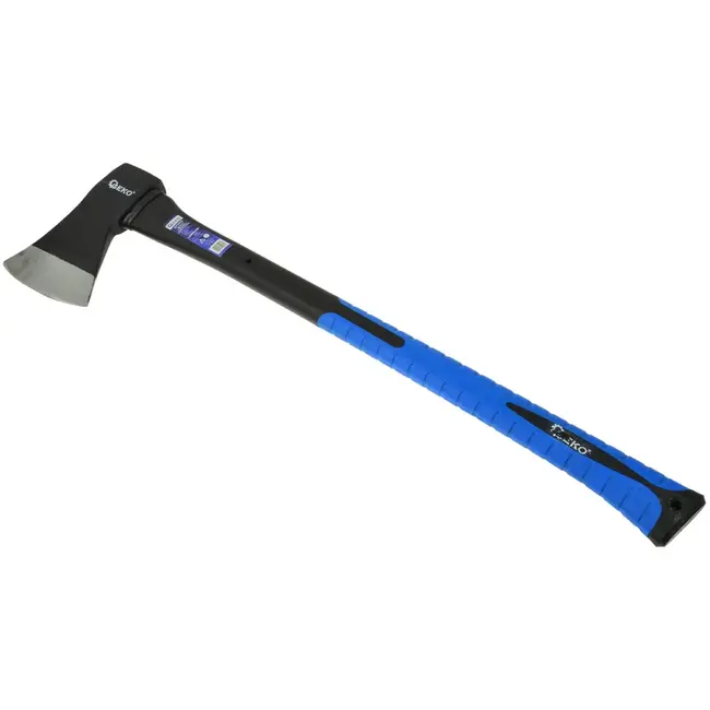 GEKO Bijl - Antislip TPR-handvat - Hoogwaardig koolstofstaal - Flexibele snede - 1250g