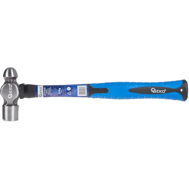 GEKO Ball pein hamer - 225g - antislip fiberglass handvat - 310 mm lang