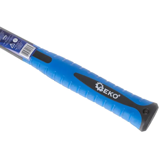 GEKO Ball pein hamer - 450g - antislip rubberen grip - glasvezel steel