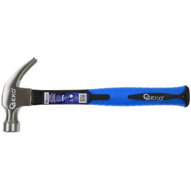 GEKO Kloppen - klauwhamer - 500g - glasvezel antislip greep - 330 mm