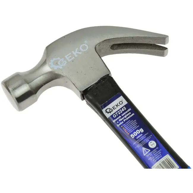 GEKO Kloppen - klauwhamer - 500g - glasvezel antislip greep - 330 mm