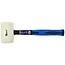 GEKO Rubberen hamer - wit - glasvezel handvat - 680g - antislip grip