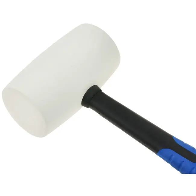 GEKO Witte rubberen hamer - schokabsorberend - antislip - 900g - 355 mm
