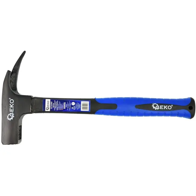 GEKO Dakhamer - 600g - TPR-handvat - Magnetische spijkerhouder - Carbon staal