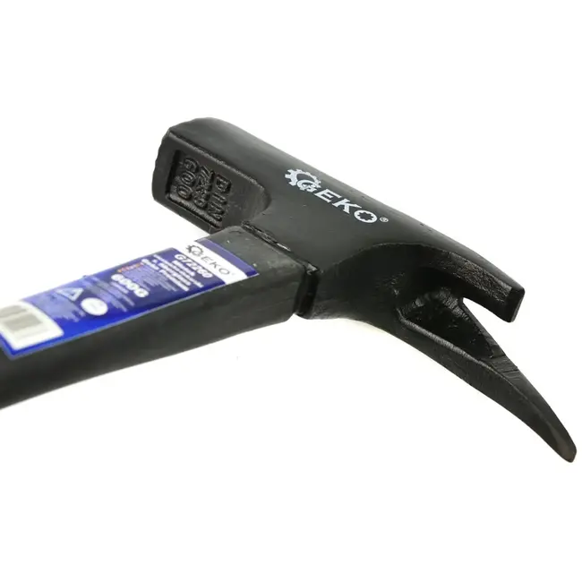 GEKO Dakhamer - 600g - TPR-handvat - Magnetische spijkerhouder - Carbon staal