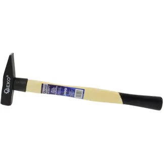 GEKO Bankhamer - 200g - Ergonomische houten greep - Hoogwaardige koolstofstaal kop