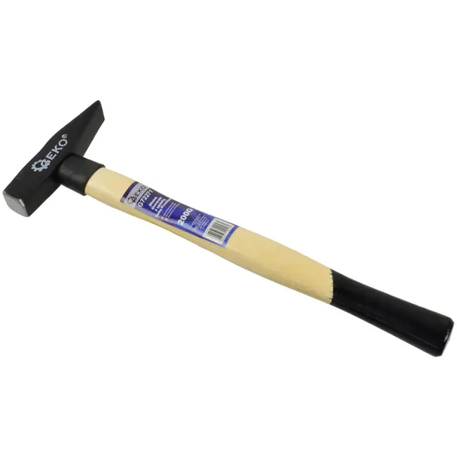 GEKO Bankhamer - 200g - Ergonomische houten greep - Hoogwaardige koolstofstaal kop