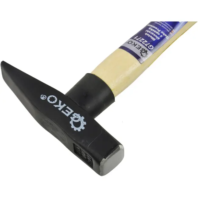 GEKO Bankhamer - 200g - Ergonomische houten greep - Hoogwaardige koolstofstaal kop