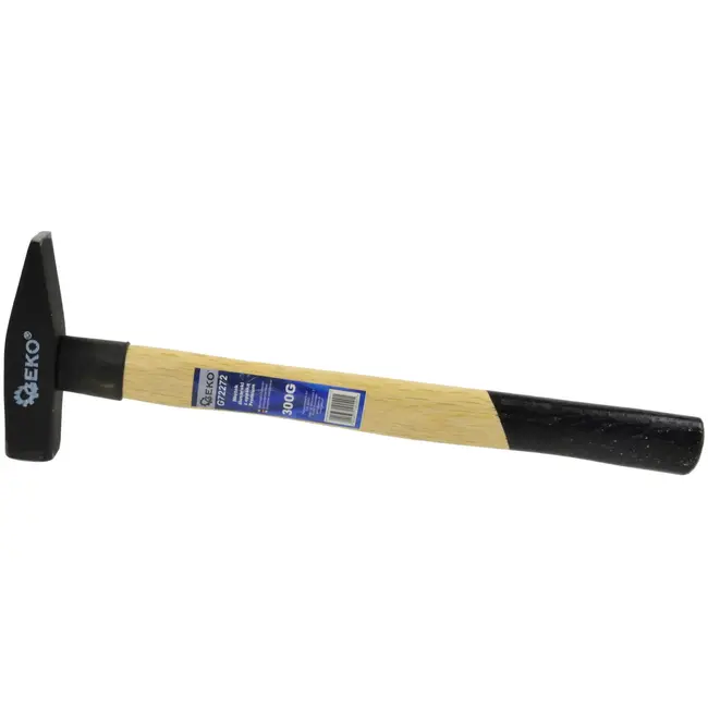 GEKO Bankhamer - 300g - Ergonomisch houten handvat - Hoogwaardig koolstofstaal
