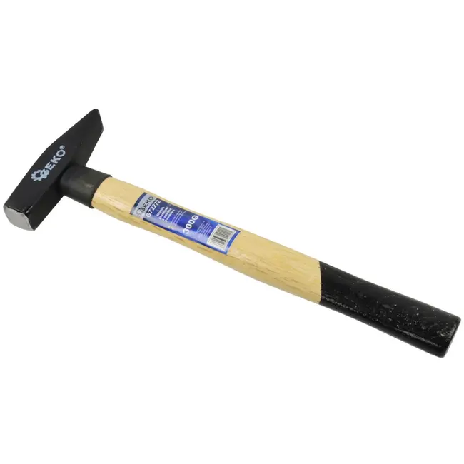 GEKO Bankhamer - 300g - Ergonomisch houten handvat - Hoogwaardig koolstofstaal