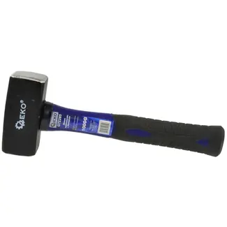 GEKO Clubhamer - 1000g - Fiberglas TPR Handvat - Carbon Staal - Antislip Grip