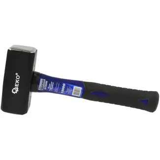GEKO Clubhamer - 1500g - Fiberglas TPR Handvat - Carbon Staal - Antislip Grip