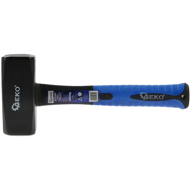 GEKO Clubhamer - 2000g - Fiberglas TPR Handvat - Antislip Grip - 285 mm Lengte