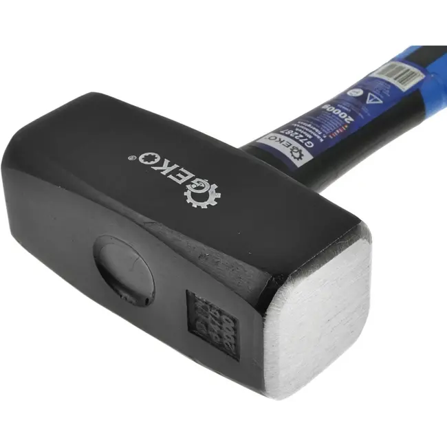 GEKO Clubhamer - 2000g - Fiberglas TPR Handvat - Antislip Grip - 285 mm Lengte