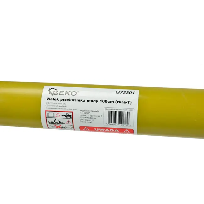 GEKO PTO-as - 3-lemon buis - 100 cm - Snelkoppeling - Kunststof omhulsel