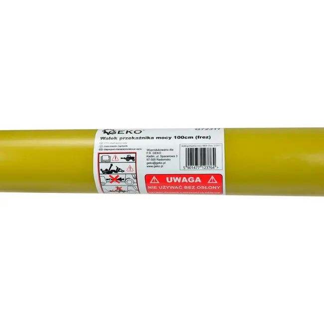 GEKO PTO-as - 3-lemon buis - involute type - 1000 mm - kunststof omhulsel