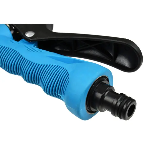 GEKO Pistoolgreep sproeikop - verstelbare straal - messing - antislip grip