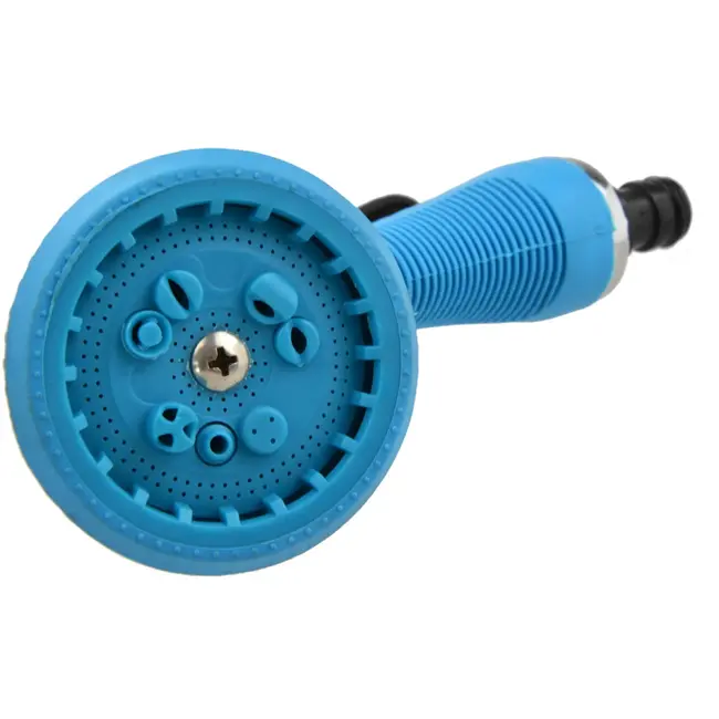 GEKO 8-functie sproeikop - ergonomische rubberen handgreep - metalen behuizing