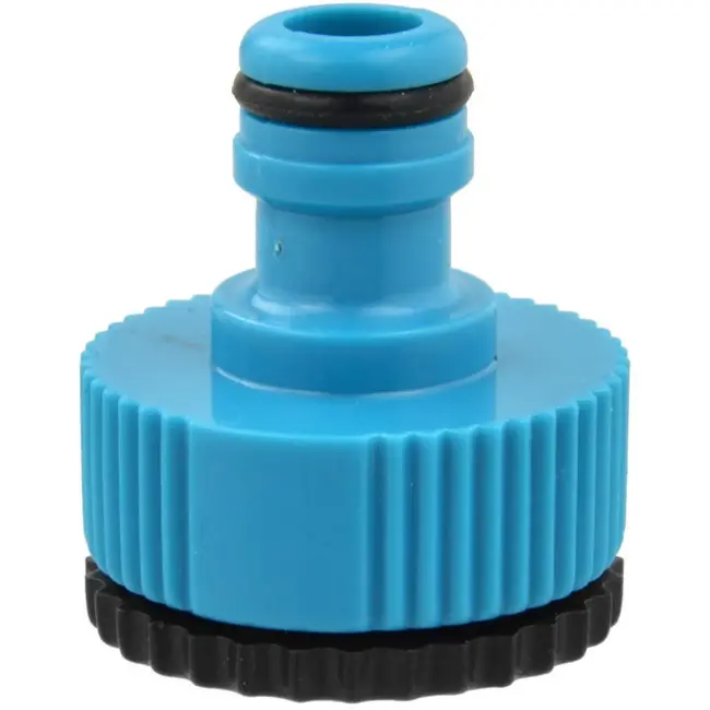 GEKO Tweedelige kraanadapterset - 3/4" naar 1" - Snelle koppeling - Blauw - 25 stuks