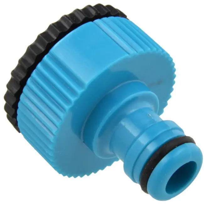 GEKO Kraanadapterset - 3/4" naar 1" - Snelle koppeling - Blauw - 20 stuks