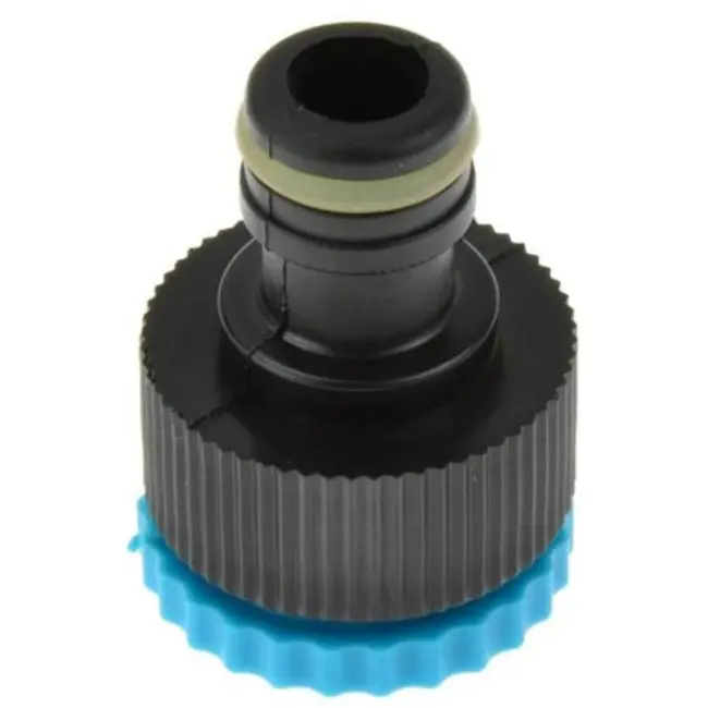 GEKO Reducer kraanadapter set - snelle aansluiting - 1/2" naar 3/4" - blauw
