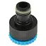 GEKO Reducer kraanadapter set - snelle aansluiting - 1/2" naar 3/4" - blauw