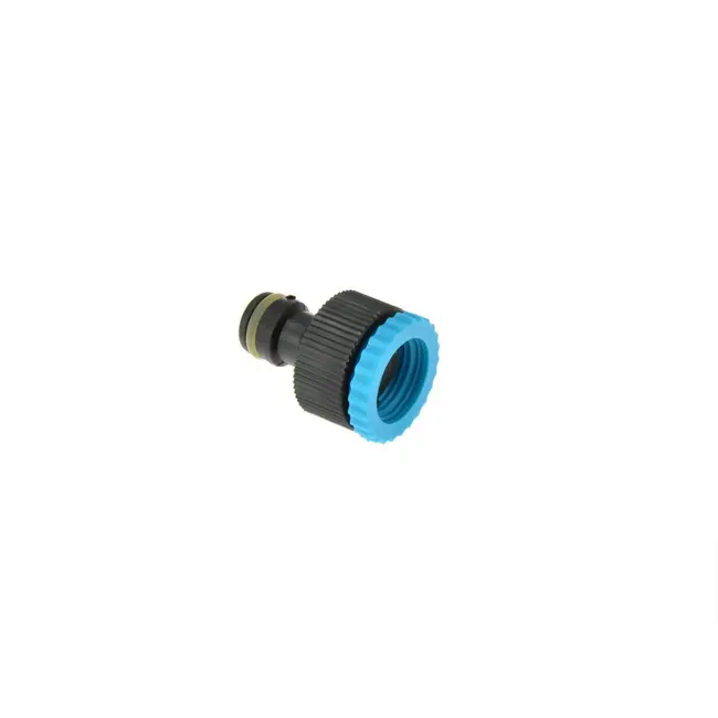 GEKO Reducer kraanadapter set - snelle aansluiting - 1/2" naar 3/4" - blauw