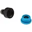 GEKO Reducer kraanadapter set - snelle aansluiting - 1/2" naar 3/4" - blauw