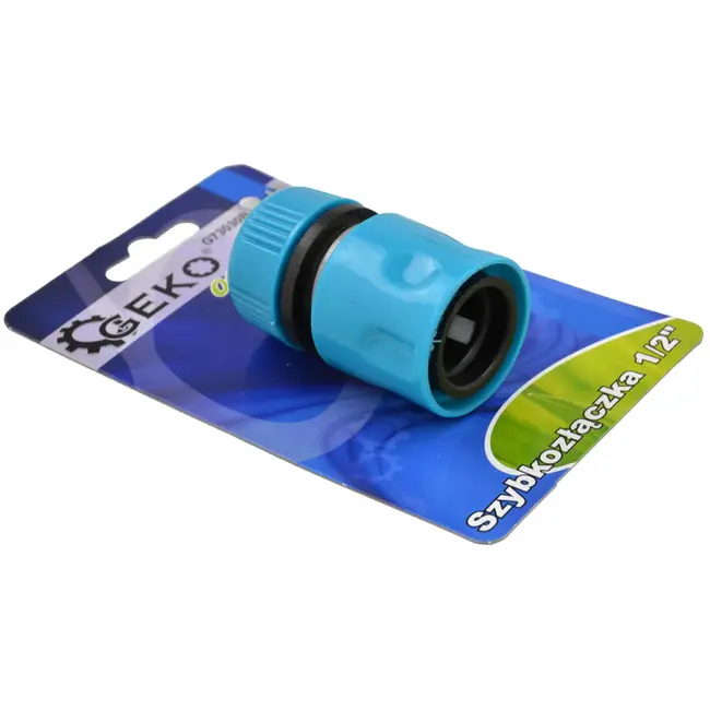 GEKO Snelkoppeling voor tuinslang - Duurzaam kunststof - 1/2" - Blauw