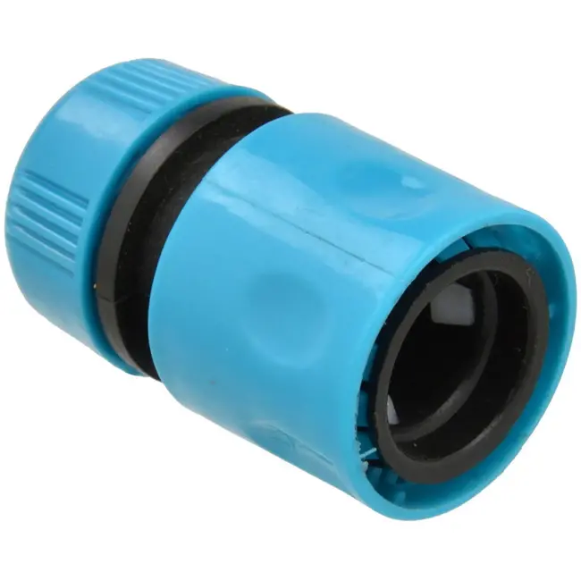 GEKO Snelkoppeling voor tuinslang - Duurzaam kunststof - 1/2" - Blauw