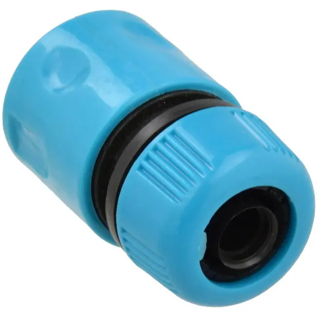 GEKO Snelkoppeling voor tuinslang - Duurzaam kunststof - 1/2" - Blauw