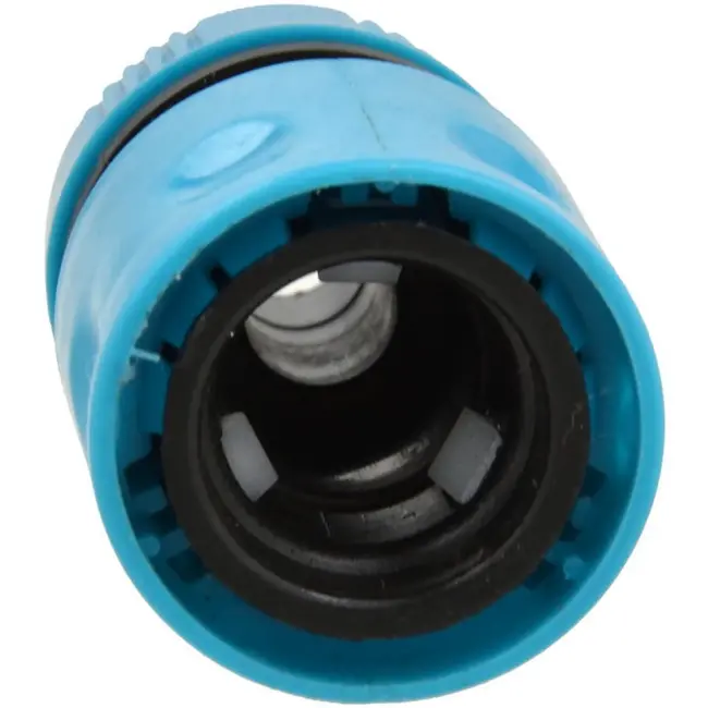GEKO Snelkoppeling voor tuinslang - Duurzaam kunststof - 1/2" - Blauw
