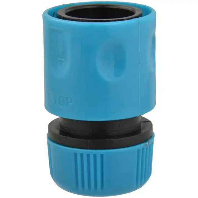 GEKO Snelkoppeling met stop - duurzaam kunststof - 1/2" - neutraal