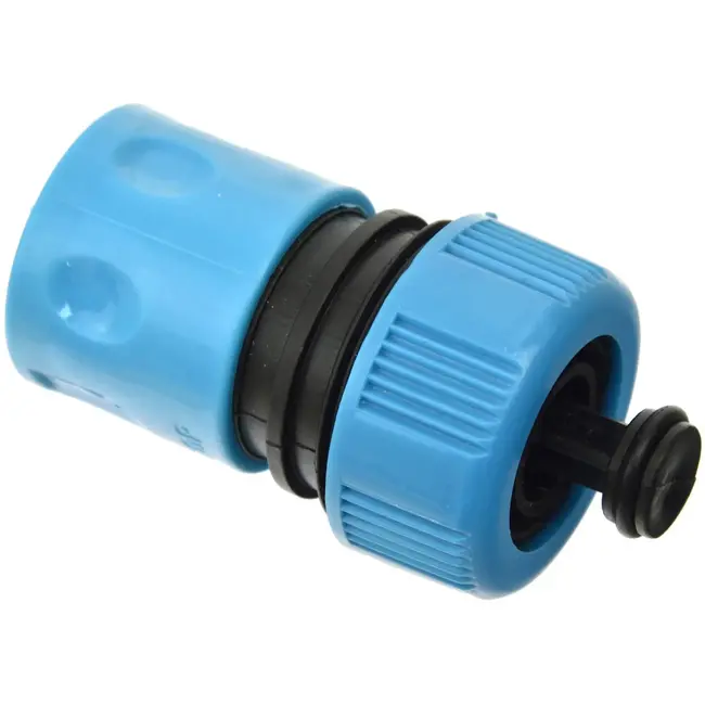 GEKO 3/4" duurzame kunststof snelkoppeling met stopfunctie - 25 stuks