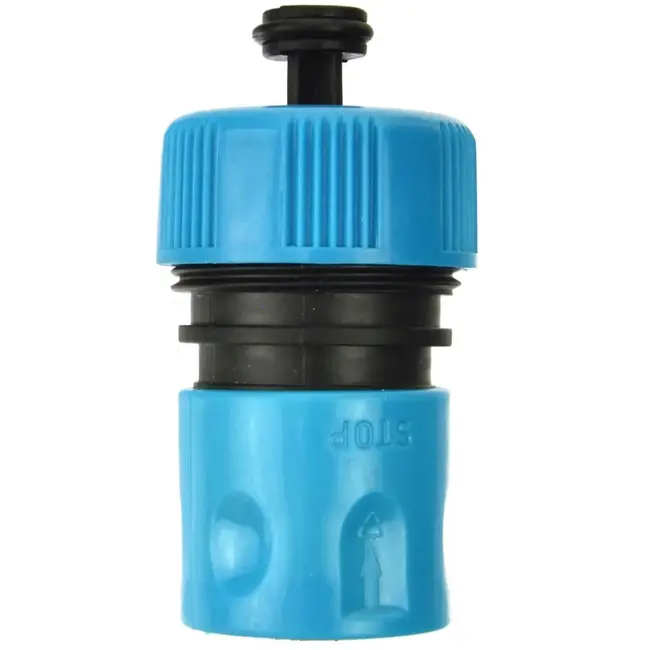 GEKO 3/4" duurzame kunststof snelkoppeling met stopfunctie - 25 stuks