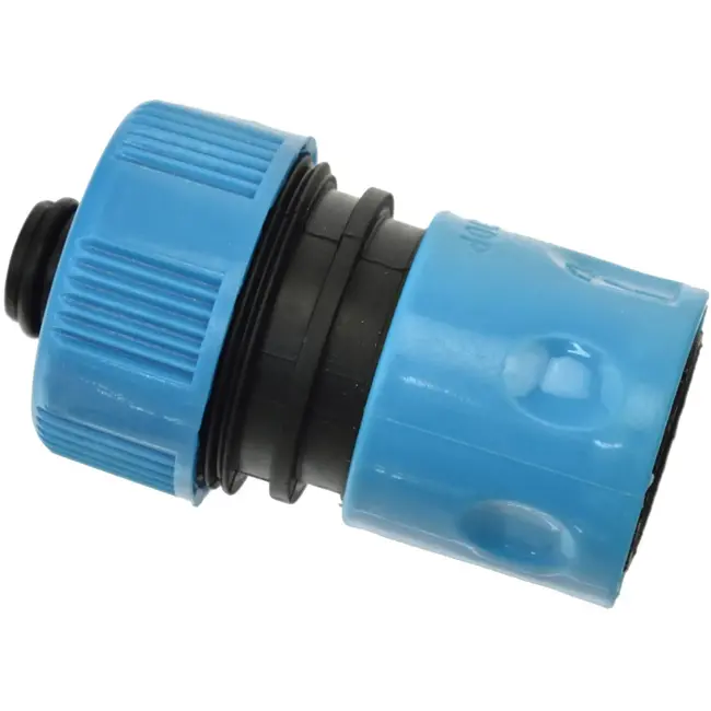 GEKO 3/4" duurzame kunststof snelkoppeling met stopfunctie - 25 stuks