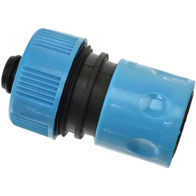 GEKO 3/4" kunststof snelkoppeling met stop - duurzaam en neutraal