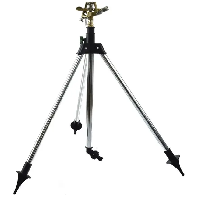 GEKO Impulse sproeier op verstelbare standaard - Aluminium, staal en messing - Bereik tot 24m