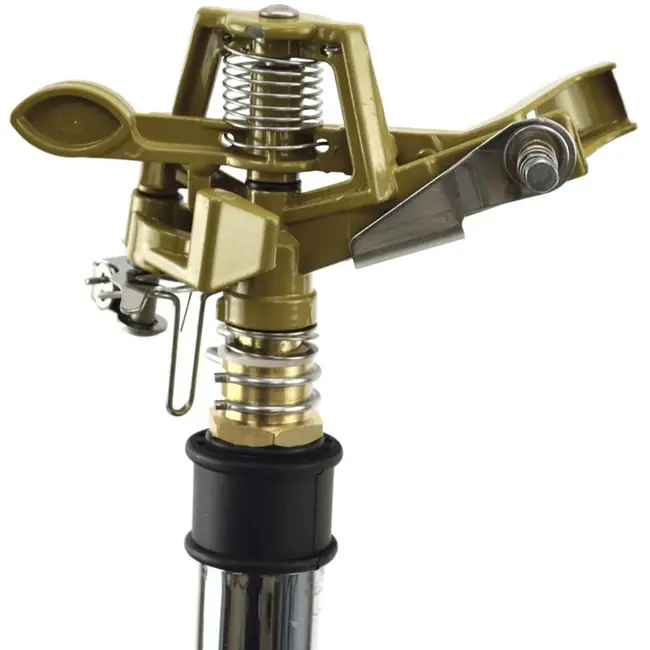 GEKO Impulse sproeier op verstelbare standaard - Aluminium, staal en messing - Bereik tot 24m