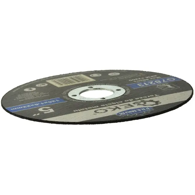 GEKO Metaalschijf - Corundum - Versterkt - 125 mm - 1,6 mm - 22,2 mm - 10 stuks