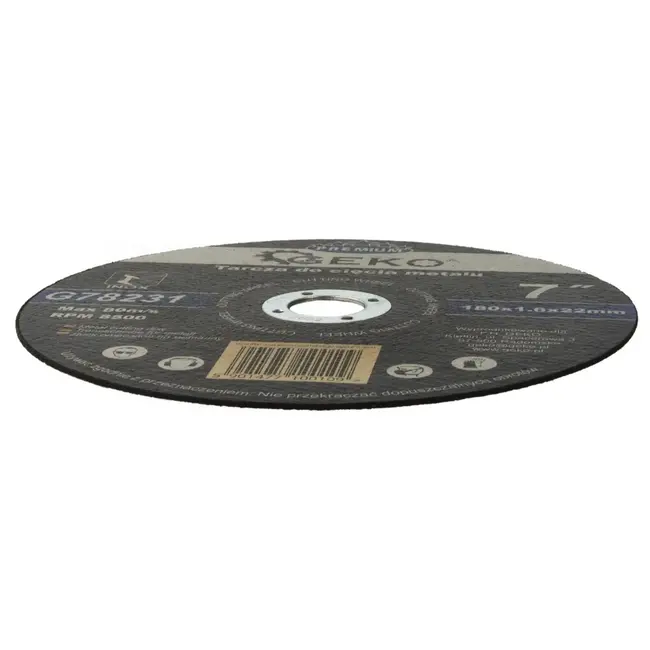 GEKO Metaalschijf - Corundum - Versterkt - 180 mm - 1,6 mm - 8500 rpm - 5 stuks