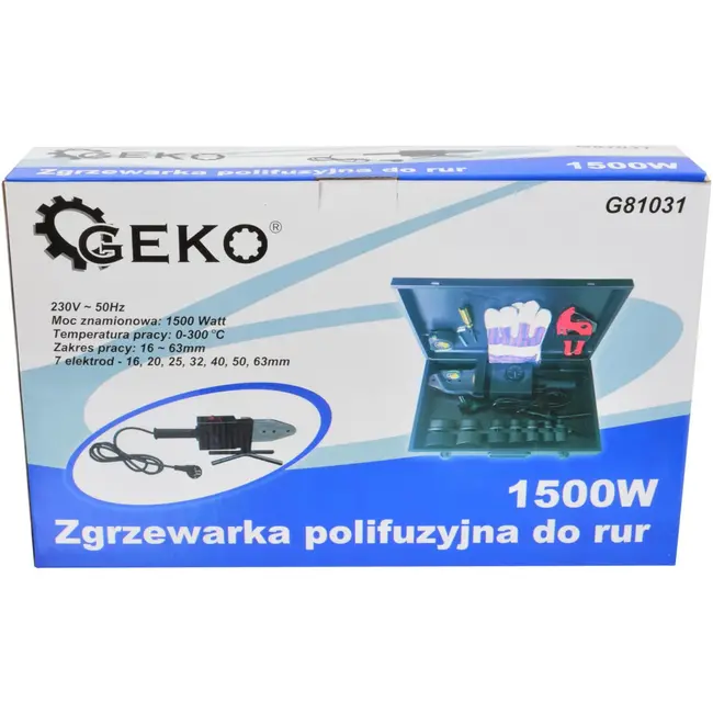 GEKO Pijplassen - 1500W - Teflon Coating - 16-63mm - Inclusief Accessoires
