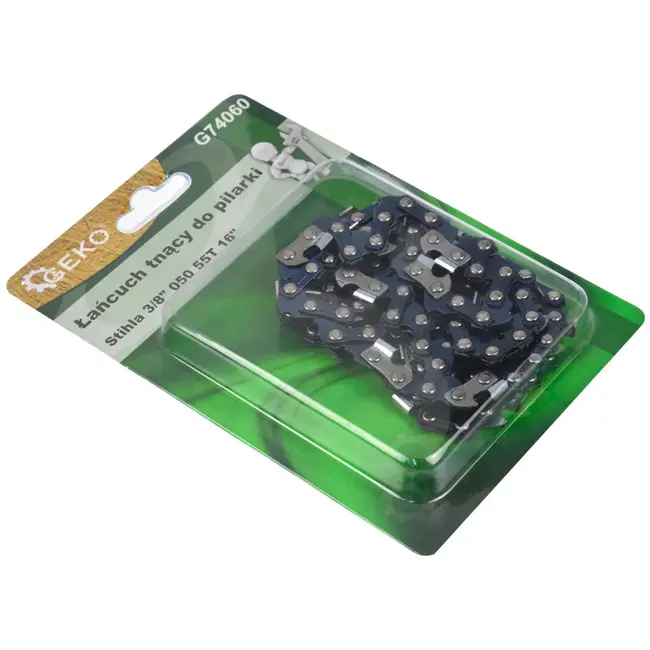 GEKO Kettingzaagketting - 3/8" Steek - 55 schakels - 40 cm Zaagblad - Volle Beitel