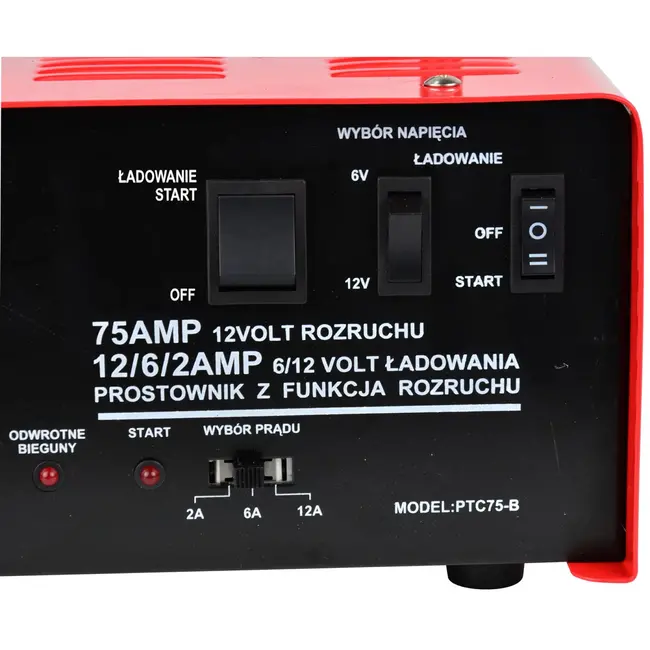 GEKO Acculader - 75A - 6/12V - Ergonomisch - Snel en Trickle Charge